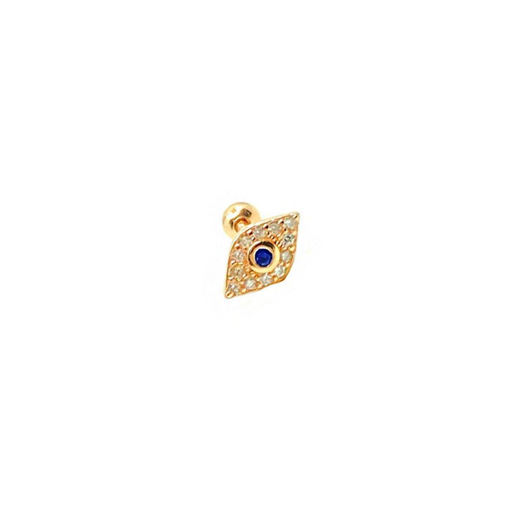 Masaliko Göz Gümüş Piercing Küpe Ms2901, 925 Ayar Gümüş