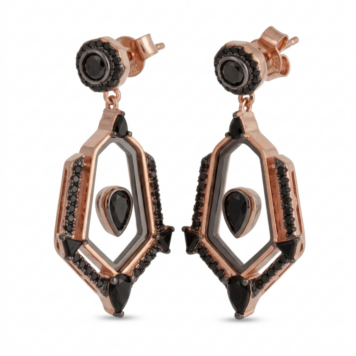 Froze Silver Earring