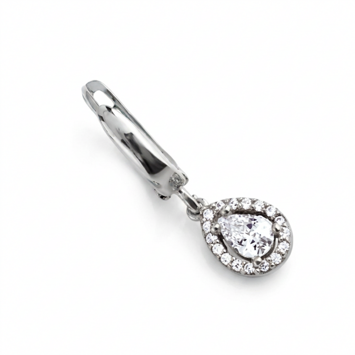 Teardrop Silver Earrings