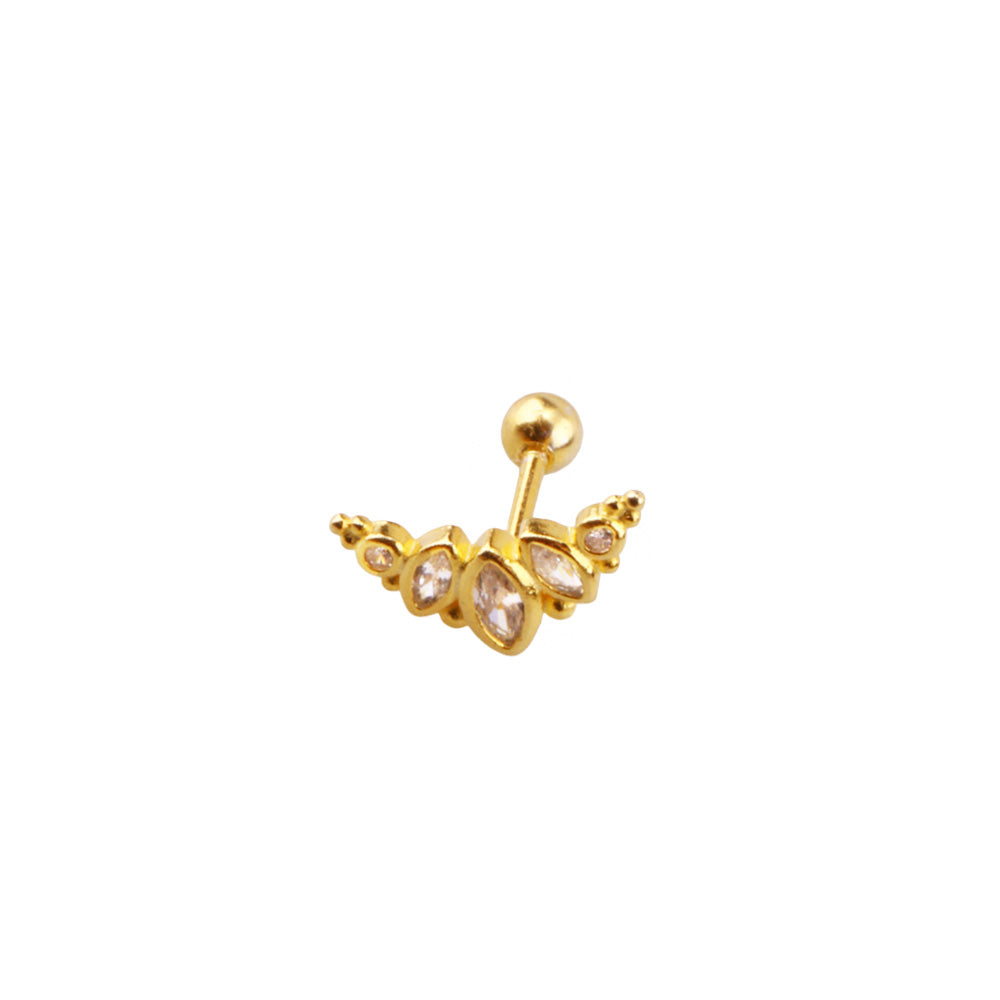 Mono 13 Gümüş Piercing Küpe - Ms3098