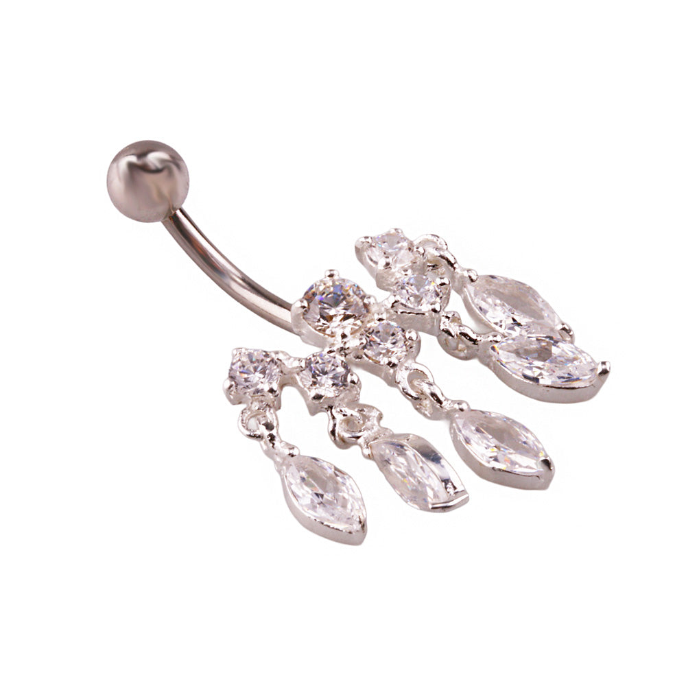 Miu 4 Gümüş Göbek Piercing Küpe Ms3259