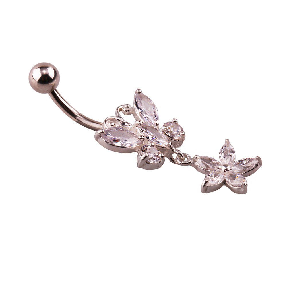Miu 5 Gümüş Göbek Piercing Küpe Ms3260