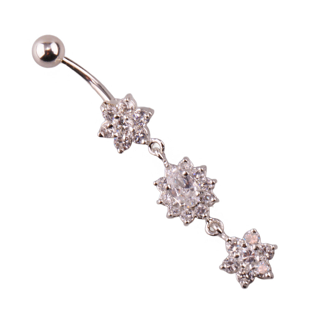Miu 7 Gümüş Göbek Piercing Küpe Ms3262