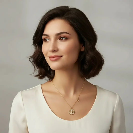 Şık İthal Gümüş Kolye
