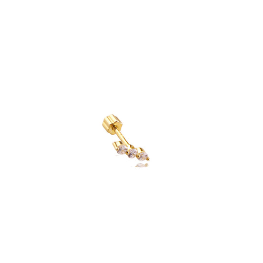 Liu S 29 Şık Gümüş Piercing - Ms3844