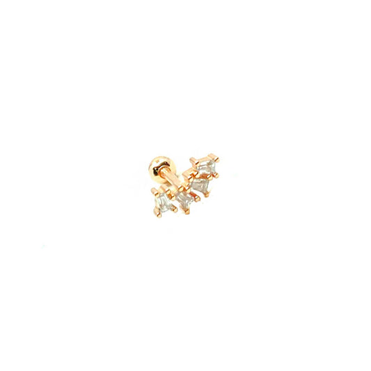 Bird Silver Piercing Earring Ms2728