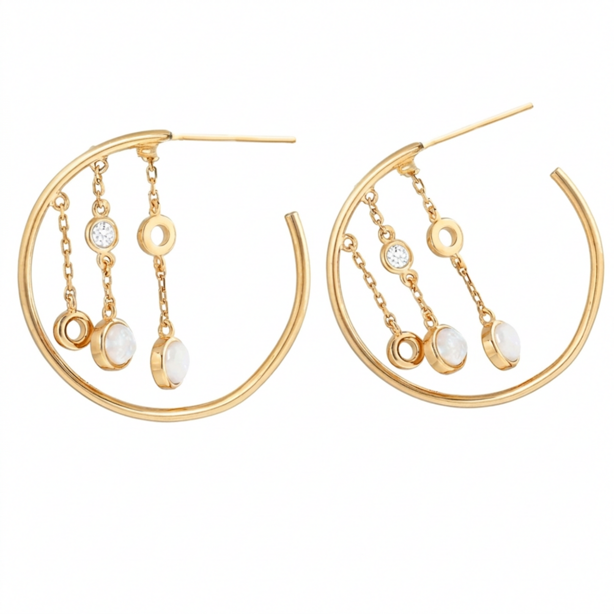 Italian Dangle Silver Earring