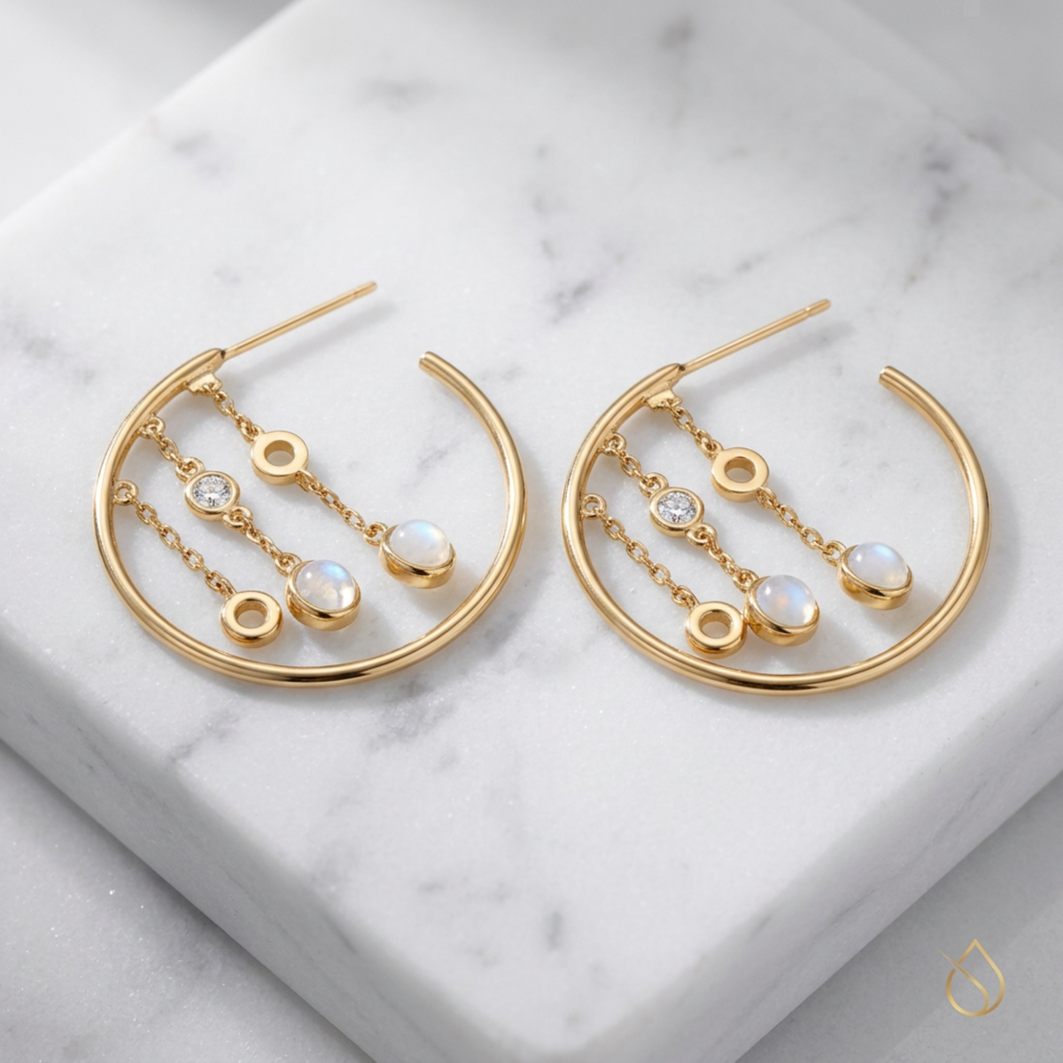 Italian Dangle Silver Earring