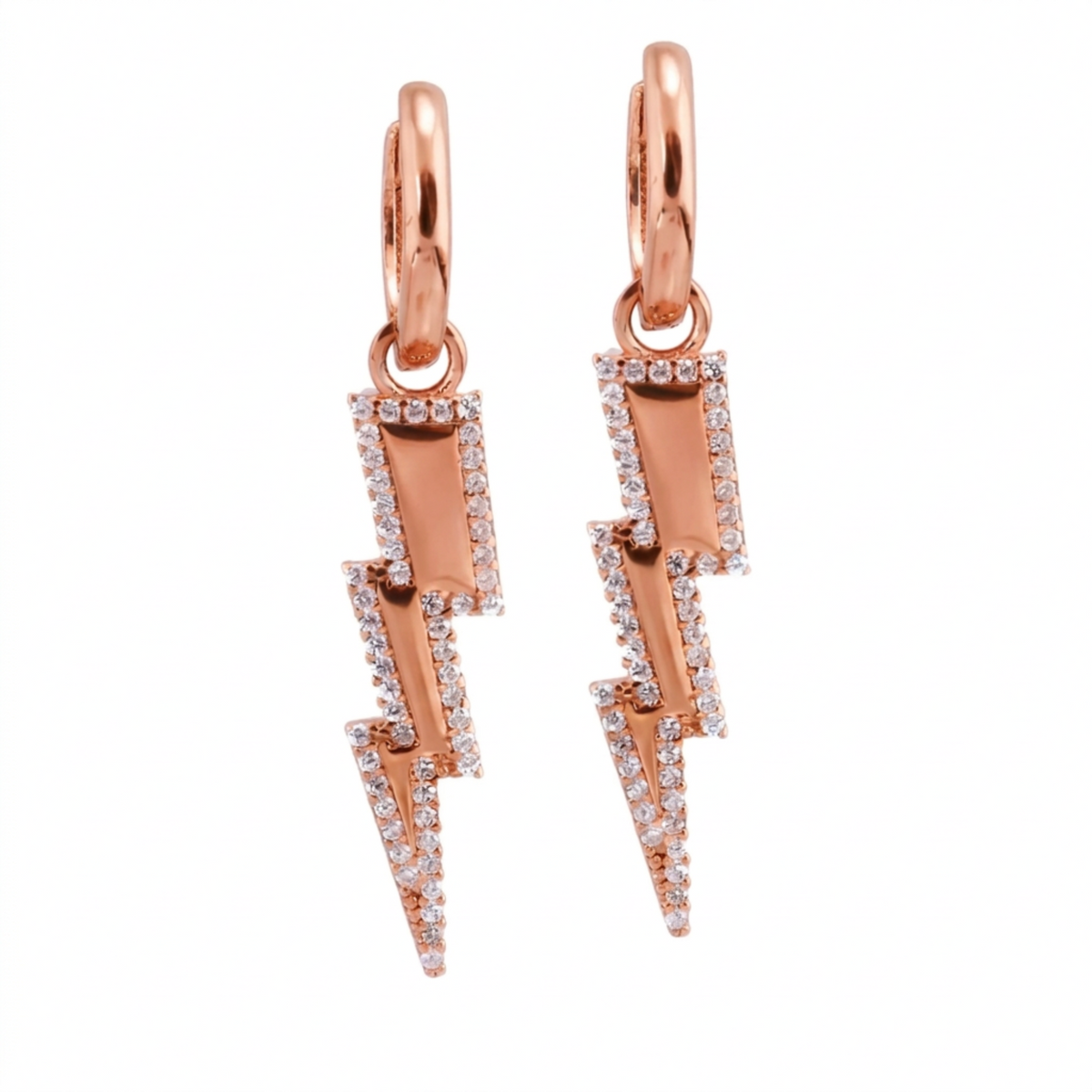 Lightning Silver Earrings