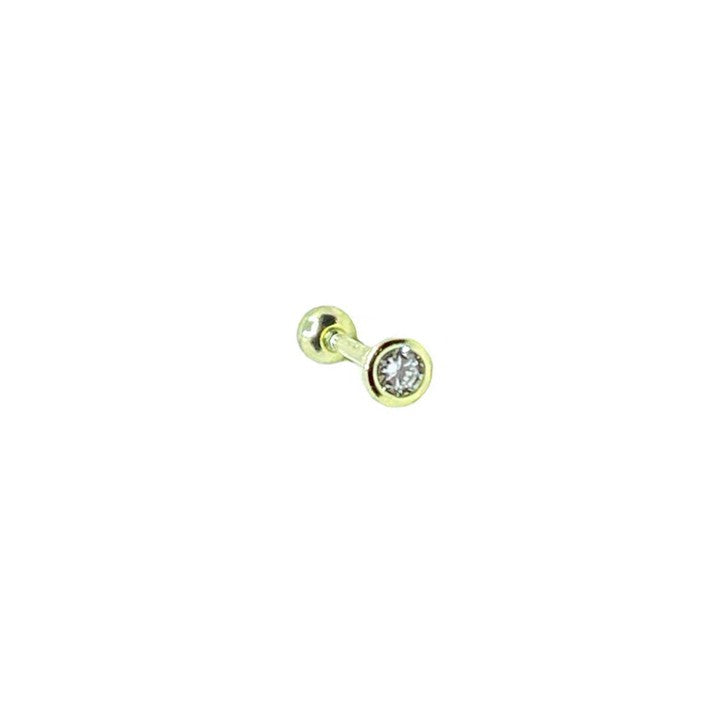 Masaliko Mitu 15 1 mm Gümüş Piercing Küpe Ms3080, 925 Ayar Gümüş