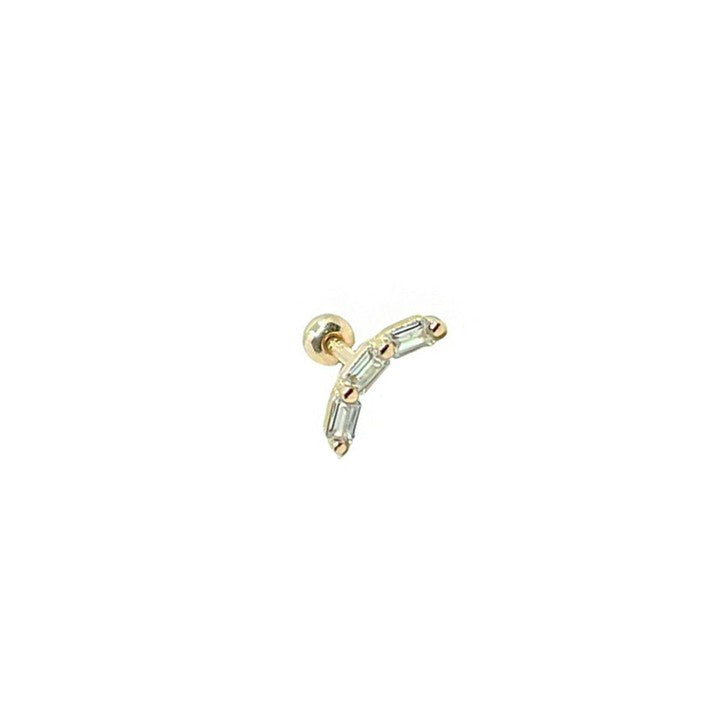 Masaliko Mi 7 Gümüş Piercing Küpe Ms2970, 925 Ayar Gümüş