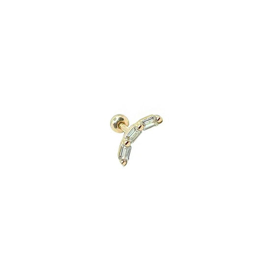 Masaliko Mi 7 Gümüş Piercing Küpe Ms2970, 925 Ayar Gümüş