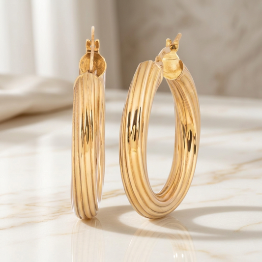 Silver Hoop Earring