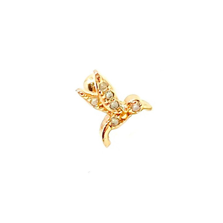 Masaliko Bird Gümüş Piercing Küpe Ms2728, 925 Ayar Gümüş