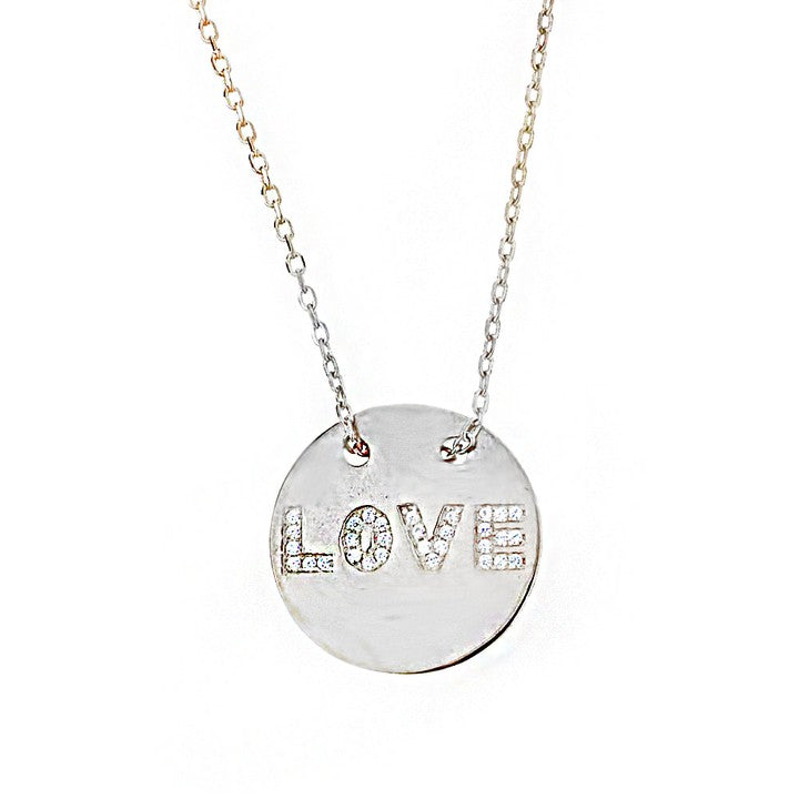 Love Gümüş Kolye SB496