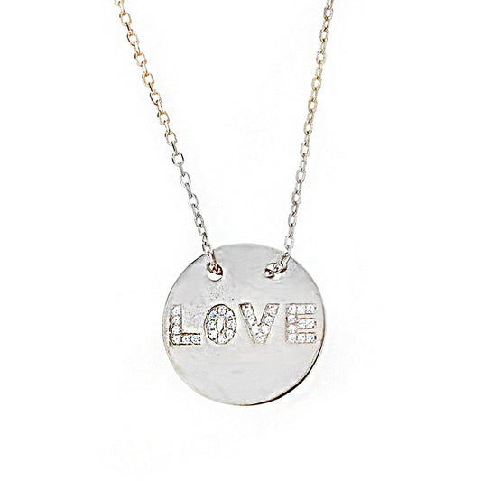 Love Gümüş Kolye SB496