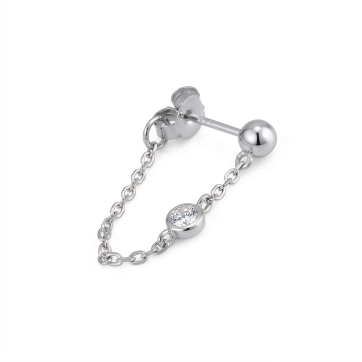 Top Silver Earring