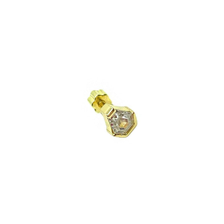 Masaliko G 12 Gümüş Piercing Küpe Ms2952, 925 Ayar Gümüş