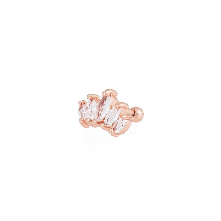 Masaliko Tragus Gümüş Piercing Sb2040, 925 Ayar Gümüş