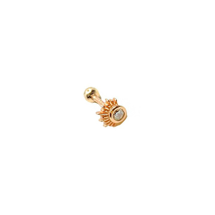 Masaliko Ni  6 Gümüş Piercing Küpe Ms2921, 925 Ayar Gümüş
