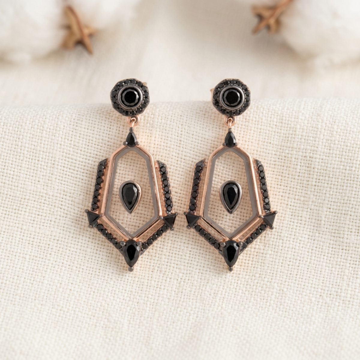 Froze Silver Earring