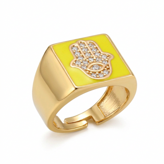 Hand of Fatima Silver Ring