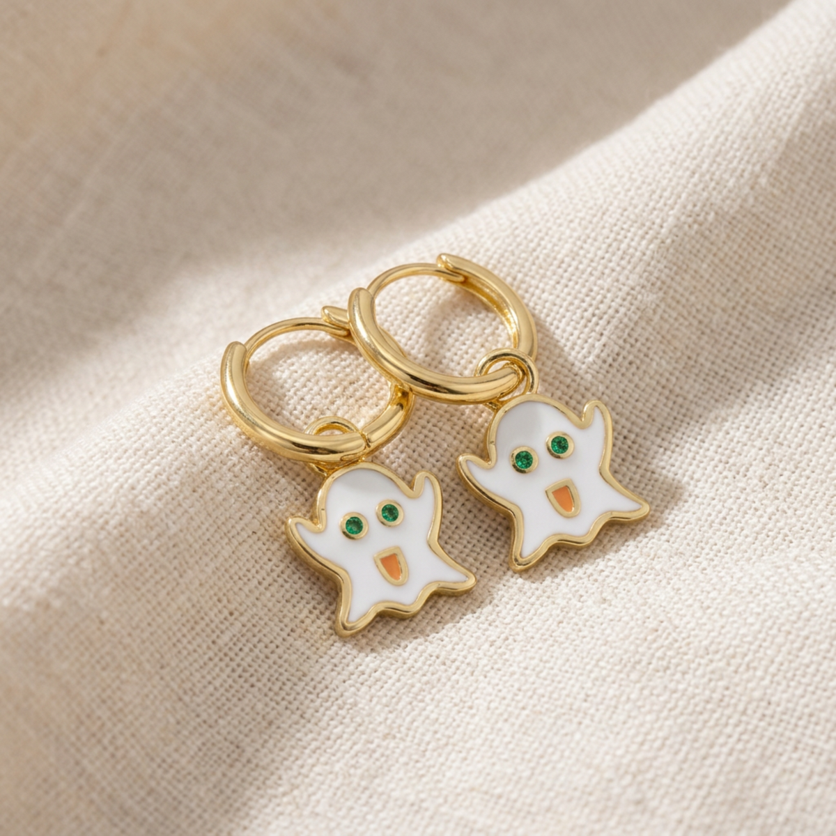 White Ghost Earring