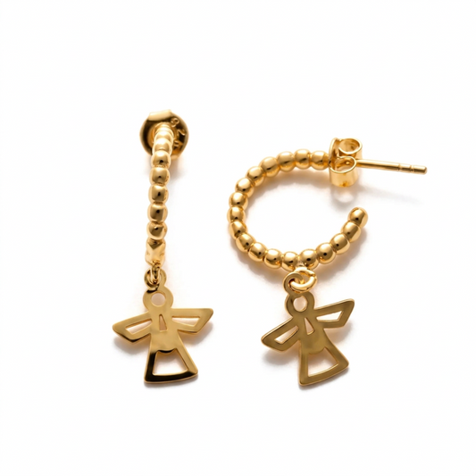 Angel Silver Earring