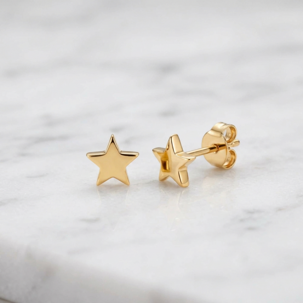 Star Silver Earrings