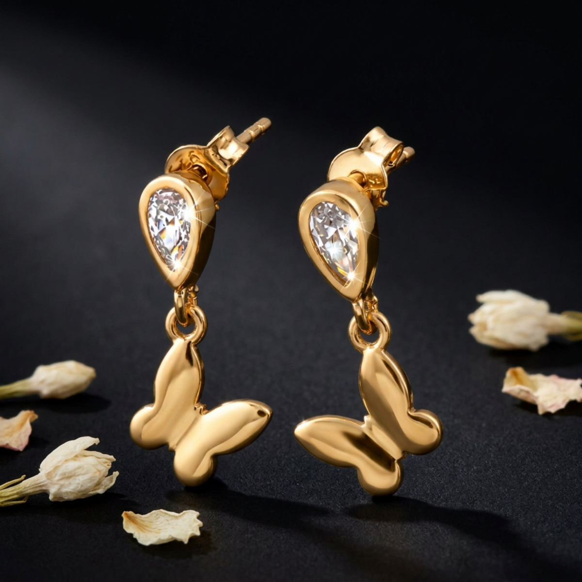Butterfly Silver Earrings