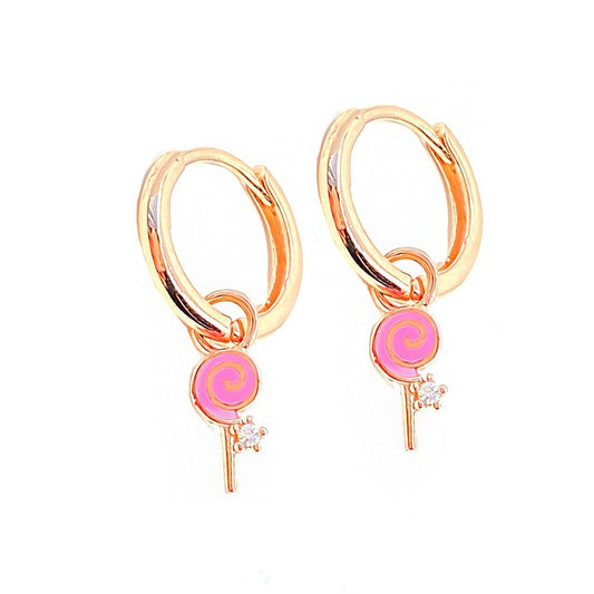 Pembe Şekerleme Küpe Ms2676