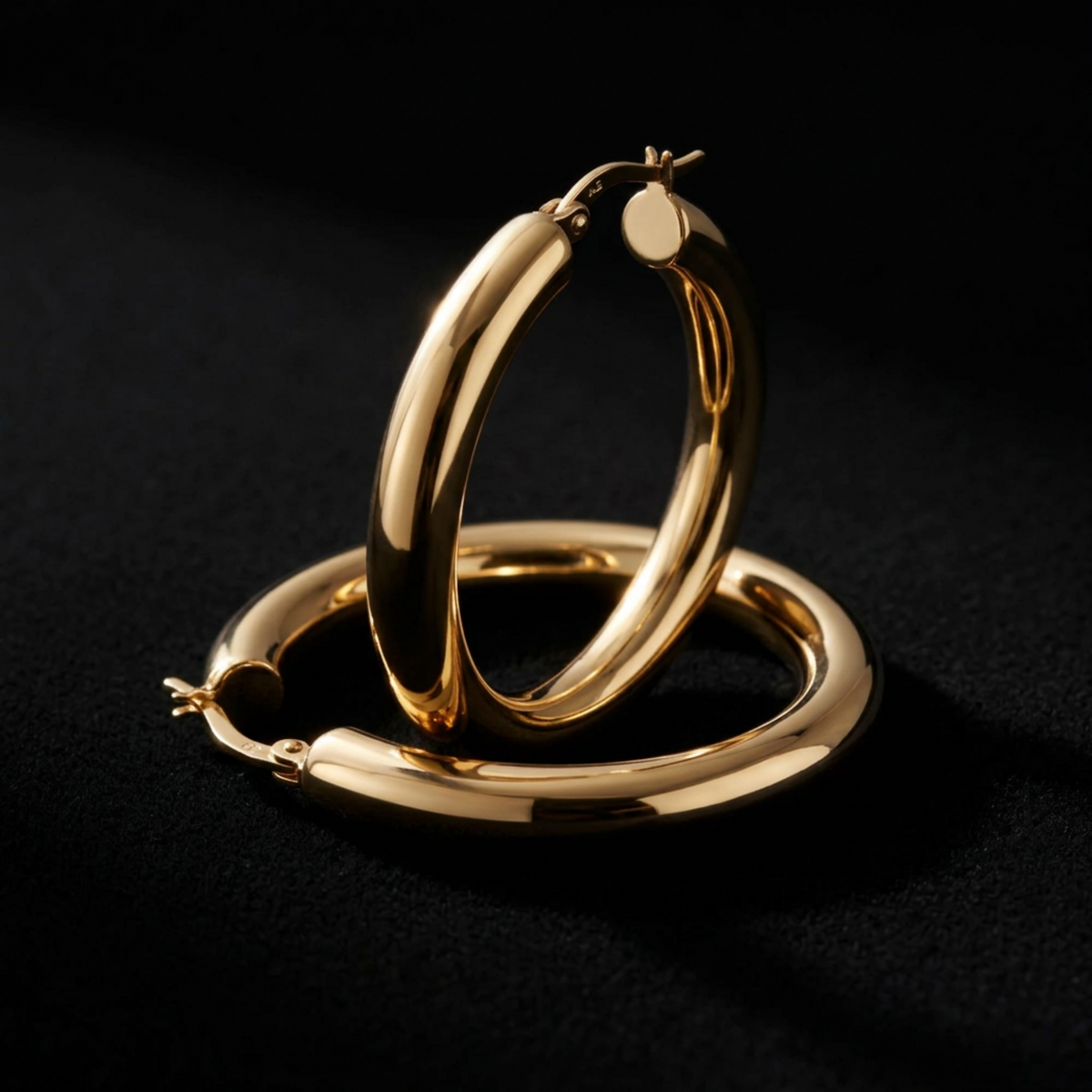 Halka Gümüş Küpe 4,0cm