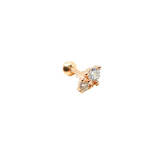 Masaliko Vela 13 Gümüş Piercing Küpe Ms3023, 925 Ayar Gümüş