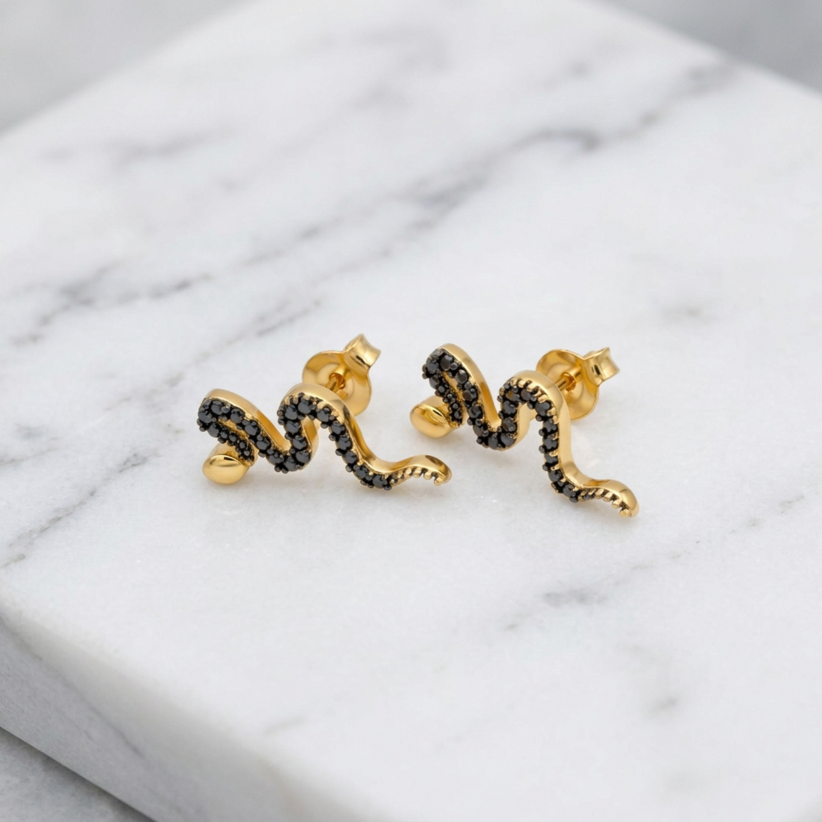 Snake Silver Earrings