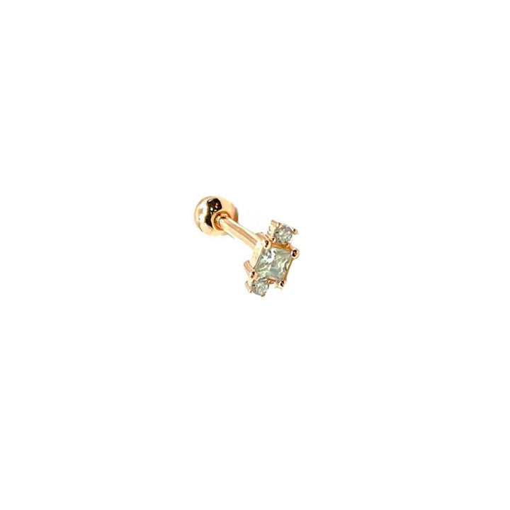Masaliko G 1 Gümüş Piercing Küpe Ms2939, 925 Ayar Gümüş, 925 Ayar Gümüş