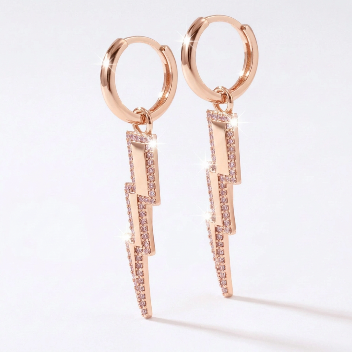 Lightning Silver Earrings