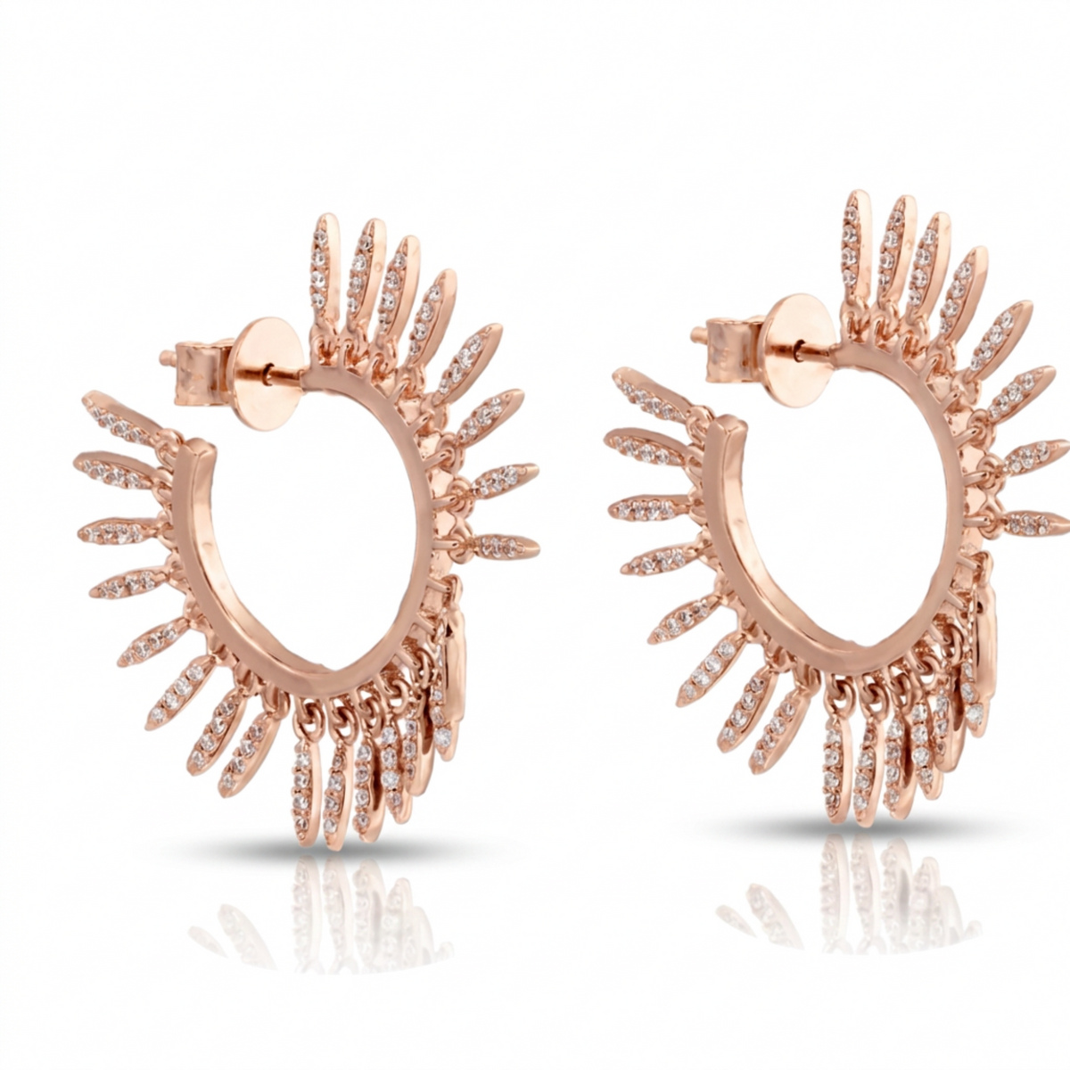 Fringe Silver Earrings