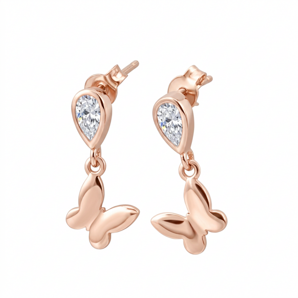 Butterfly Silver Earrings
