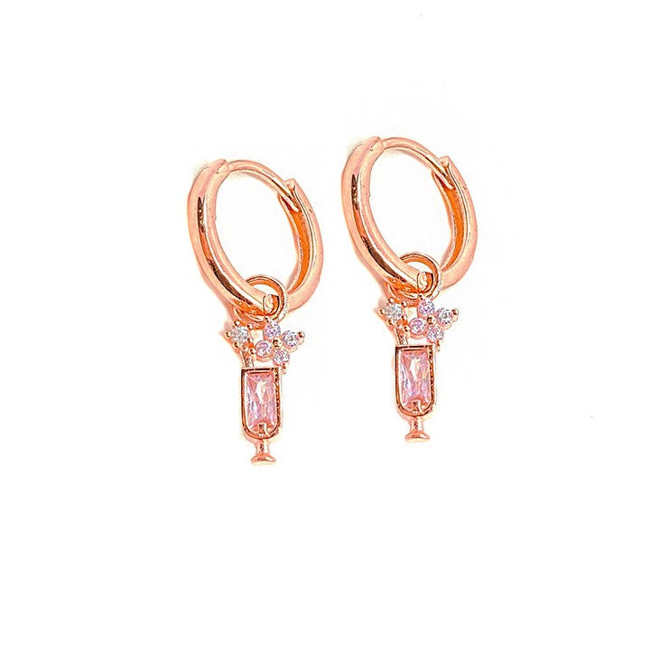 Pembe Kokteyl Küpe Ms2682