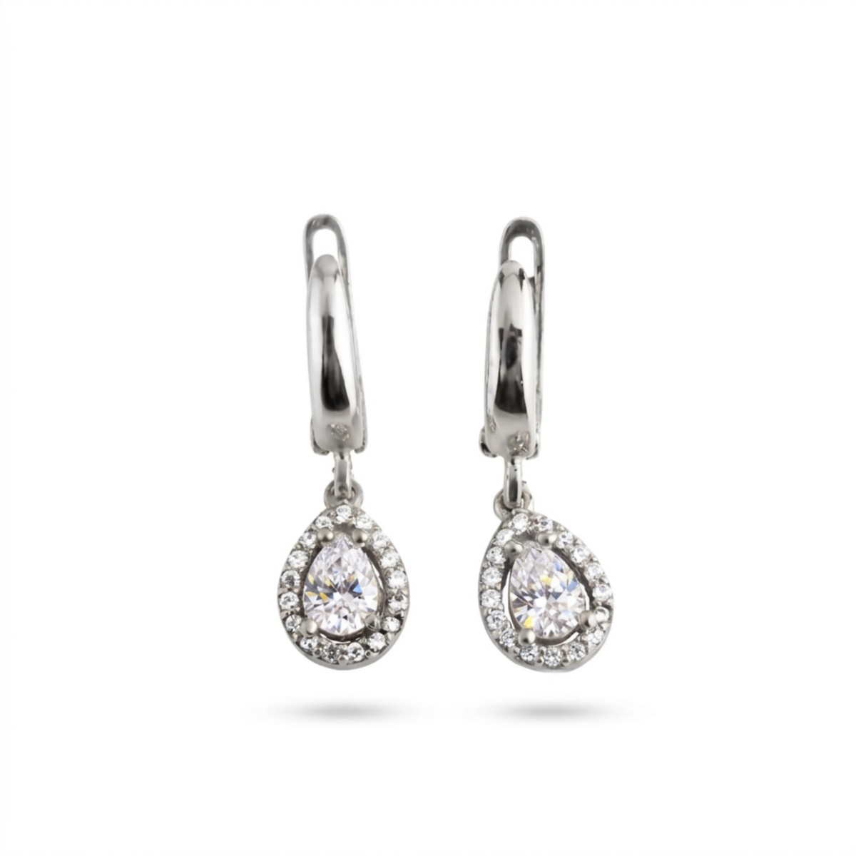 Teardrop Silver Earrings