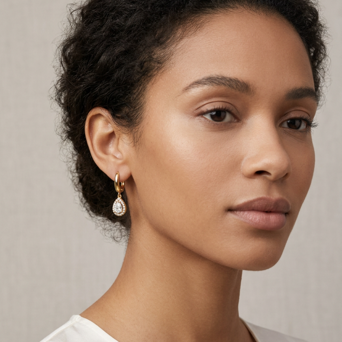 Teardrop Silver Earrings