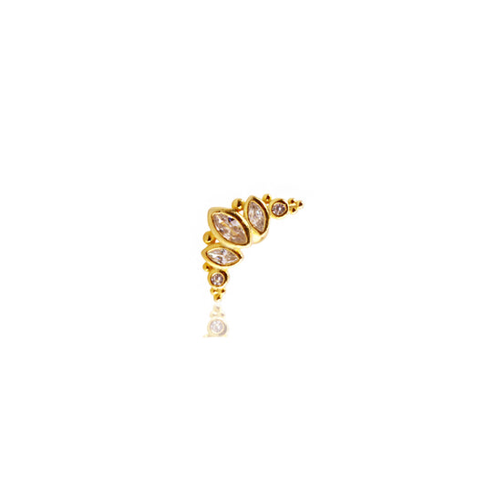 Mono 13 Gümüş Piercing Küpe - Ms3098
