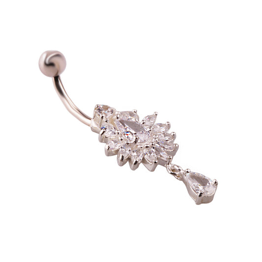 Miu 2 Gümüş Göbek Piercing Küpe Ms3257