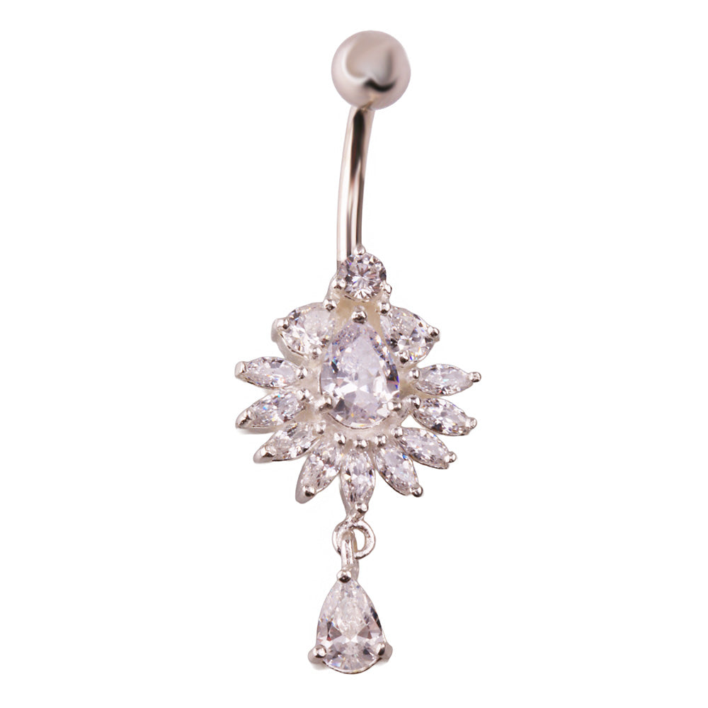 Miu 2 Gümüş Göbek Piercing Küpe Ms3257