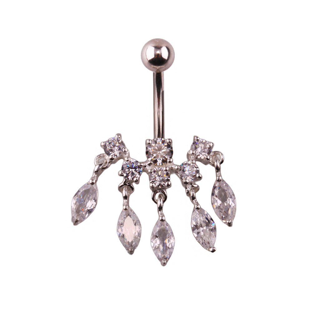 Miu 4 Gümüş Göbek Piercing Küpe Ms3259