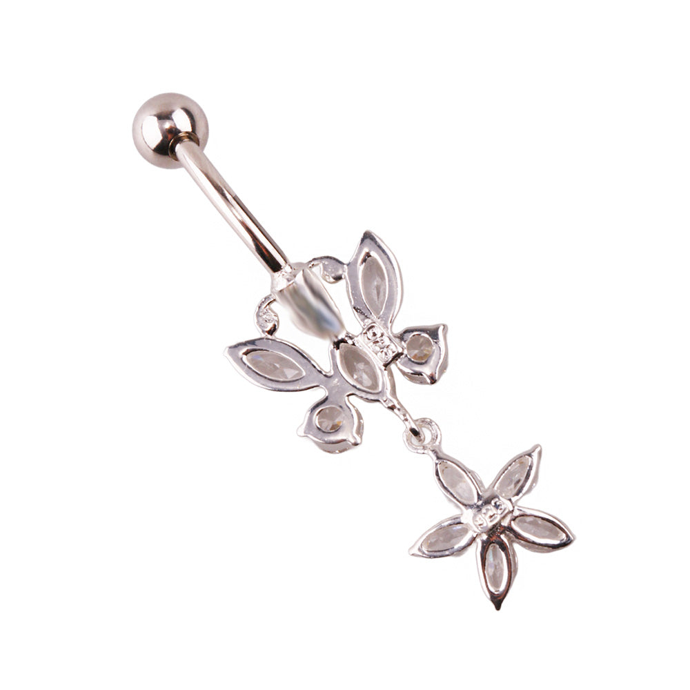 Miu 5 Gümüş Göbek Piercing Küpe Ms3260