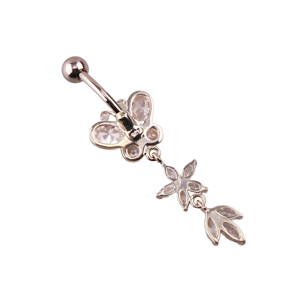 Miu 6 Gümüş Göbek Piercing Küpe Ms3261