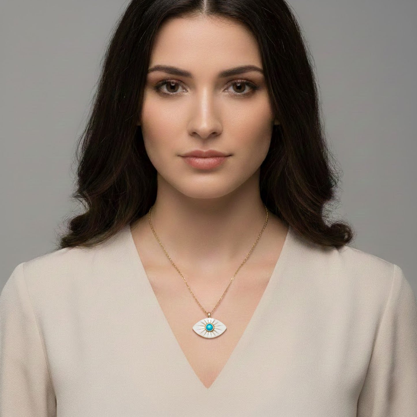 Göz Gümüş Kolye