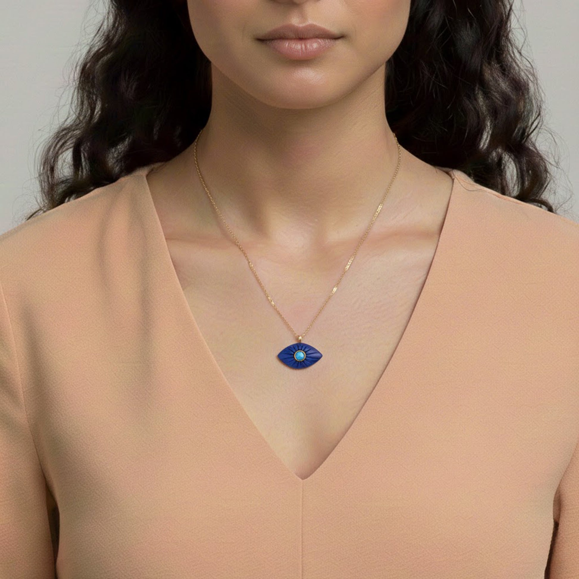 Göz Gümüş Kolye