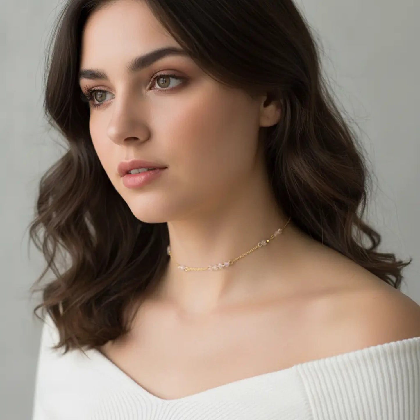 Niu Choker Gümüş Kolye